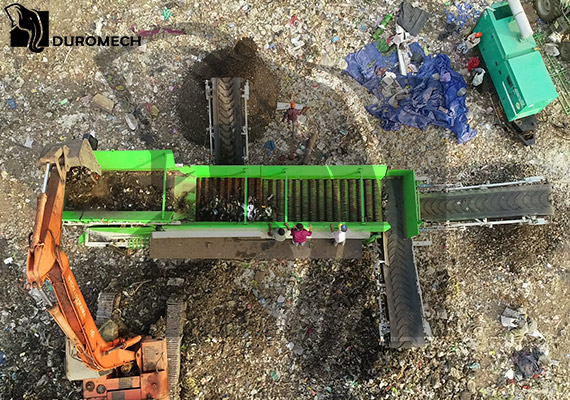 ROTOR SCREEN FOR WASTE
