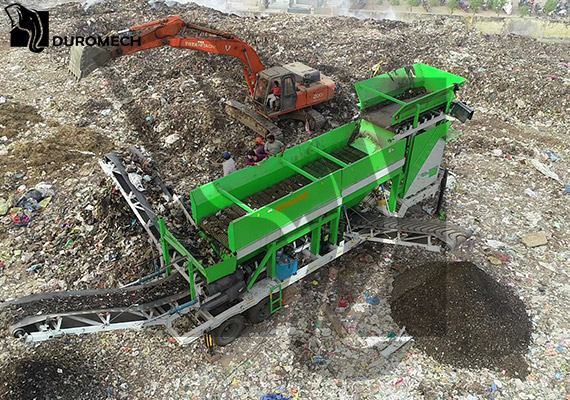 ROTOR SCREEN FOR WASTE