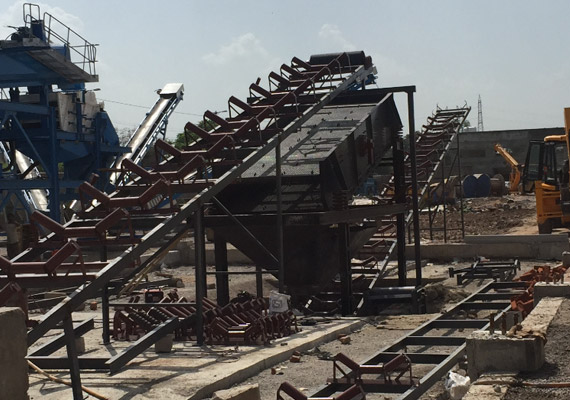 c&d waste recycling plant in delhi burari